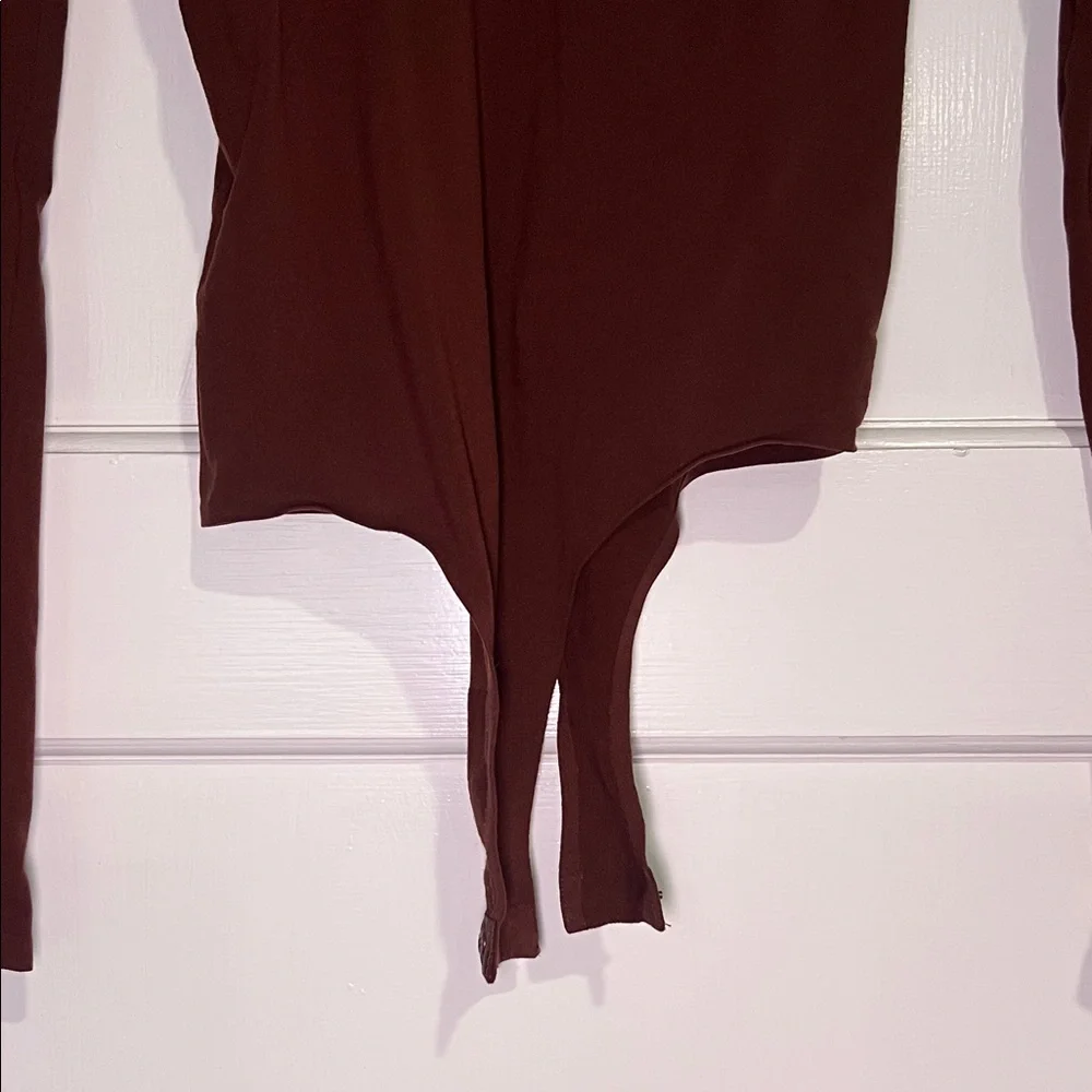 Commando Chocolate Brown Turtleneck Bodysuit - Picture 2 of 5